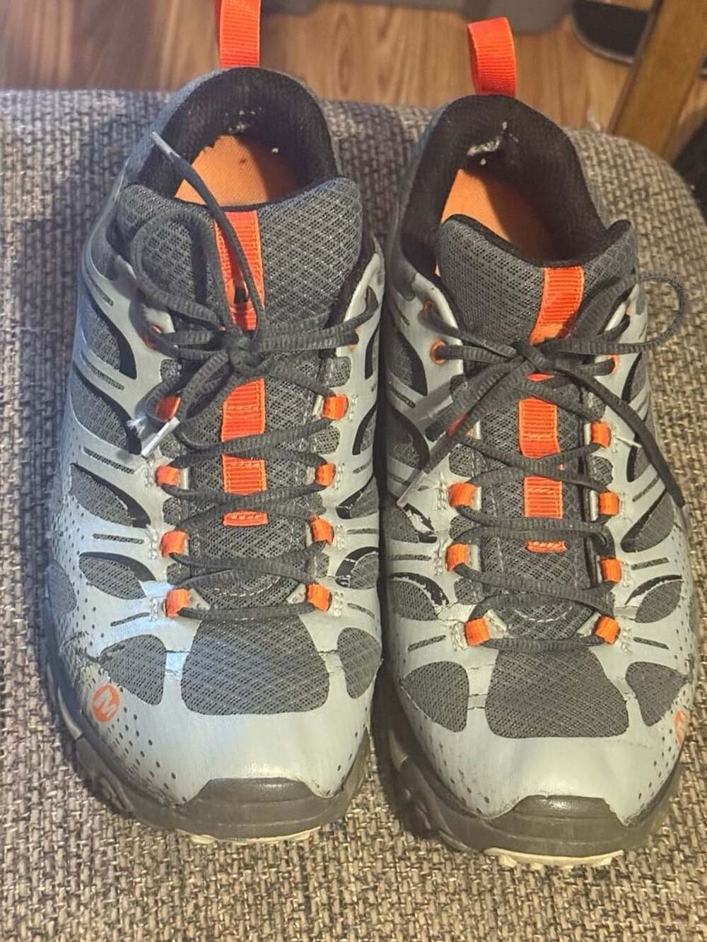 Merrell Moab Edge Hiking Shoes Gray Orange